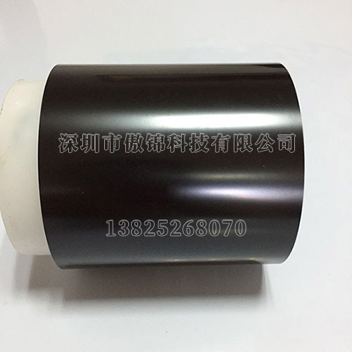 0.05mm黑色低粘硅胶带AJ050BP-452